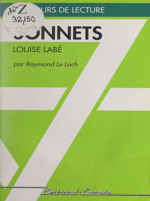 cover image of Sonnets